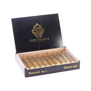 Valentino Siesto Nero Black No.2 Connecticut Robusto - neu !