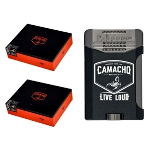   Camacho Corojo 60/6 Gordo 2x20 inkl. Palio Antares 2-fach Jet Feuerzeug