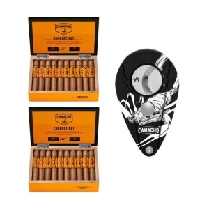 Camacho Connecticut Robusto 2x20 inkl. Xikar Doppelcutter
