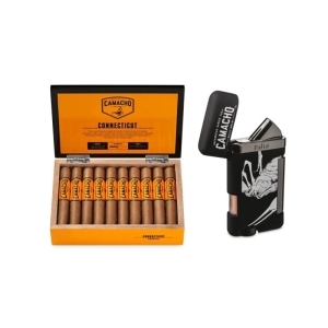 Camacho Connecticut Robusto inkl. Palio Lazio Jet-Feuerzeug