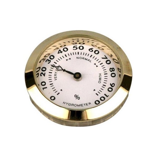 AnalogHygrometer klein weiss/goldig (nicht verfügbar)